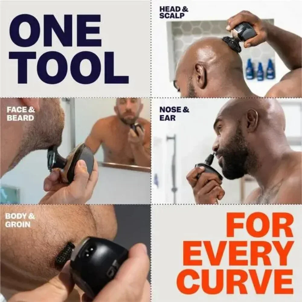 Freebird FlexSeries Electric Hair Shaver | Cordless Wet/Dry | Mens Grooming Kit